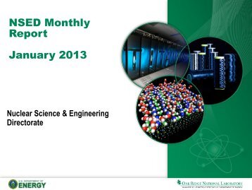 January 2013 - Oak Ridge National Laboratory