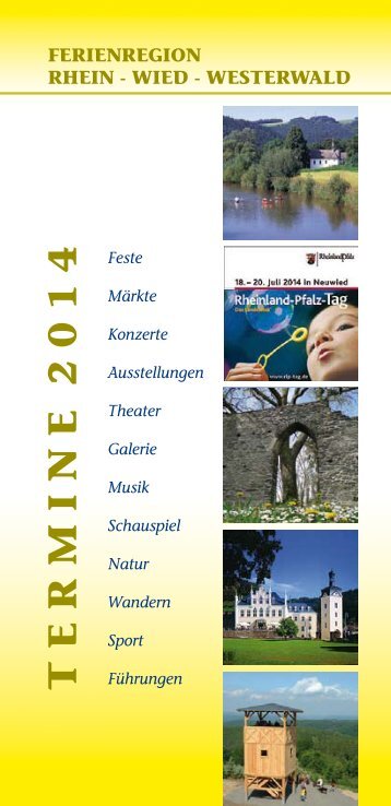 Veranstaltungskalender für die Ferienregion Rhein ... - Stadt Neuwied