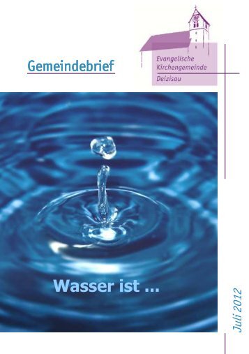 Gemeindebrief 2012 Juli/August - Evangelische Kirchengemeinde ...