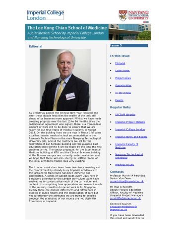 March Newsletter 2012 - Imperial College London