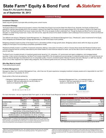 Class R1, R2, R3 Fund Fact Sheet - State Farm