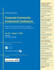 Corporate Community Involvement Conference - Reputation Institute