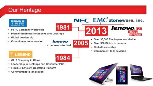 Who is Lenovo Overview - Lenovo Partner Network