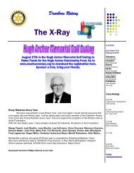 The X-Ray - Rotary District 6400