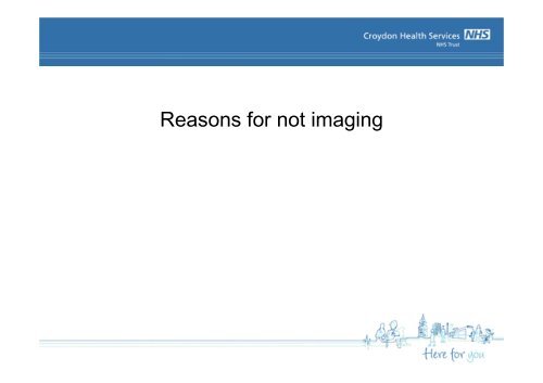 Imaging of the Spine - Croydon Health Services NHS Trust