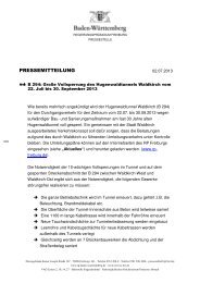 Pressemitteilung des RegierungsprÃƒÂ¤sidium ... - Winden im Elztal