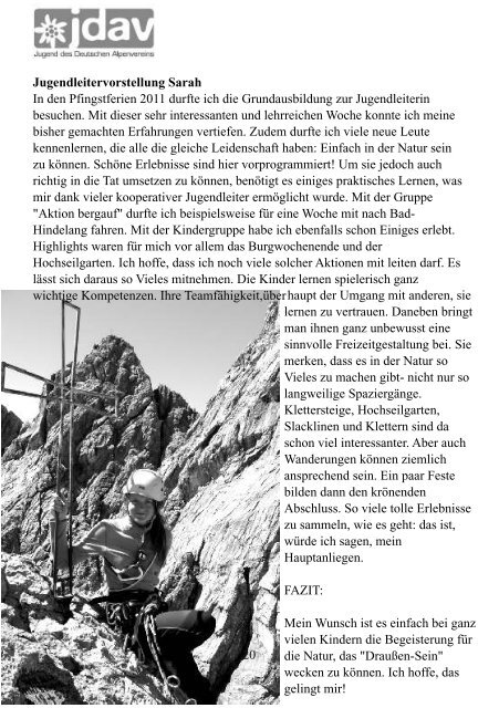 Mitteilungsblatt der Sektion Amberg - Dav-Sektion Amberg