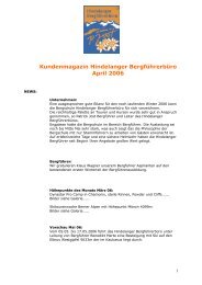 Kundenmagazin April 2006 - Hindelanger Bergführerbüro