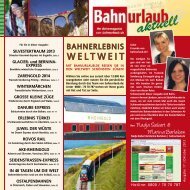 Oktober 2013 - Bahnurlaub.de