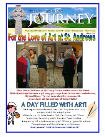 St. Andrews Retirement Community March Newsletter
