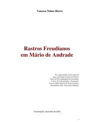 Rastros Freudianos em Mário de Andrade - Universidade Federal ...