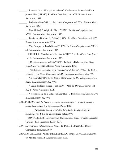 Rastros Freudianos em Mário de Andrade - Universidade Federal ...