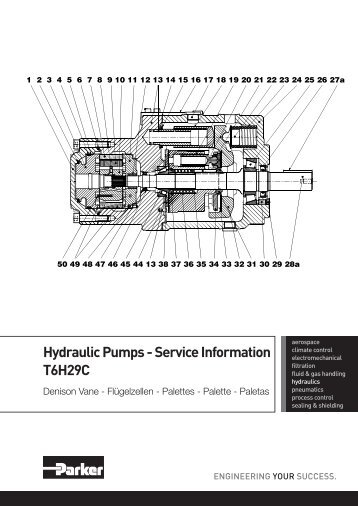 Hydraulic Pumps - Service Information T6H29C - Parker