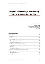 Organisationsanalys och förslag till ny organisation ... - Dagens Apotek