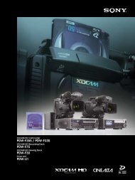 Sony PDW-F75 / PDW-F335 / PDW-F355 brochure - Creative Video