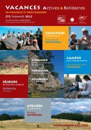 vacances actives & solidaires - L'apare