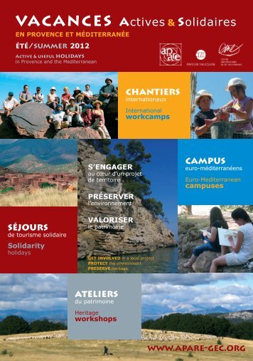 vacances actives & solidaires - L'apare