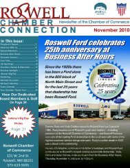 November 2010 - Roswell, New Mexico, Chamber of Commerce