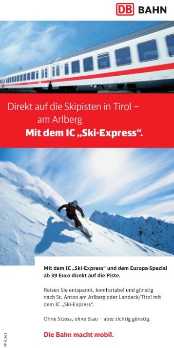 Direkt auf die Skipisten in Tirol ?
