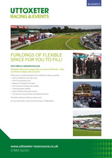 Furlongs oF Flexible space For you to Fill! - Uttoxeter Racecourse