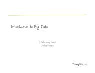 Introduction to Big Data - ThoughtWorks