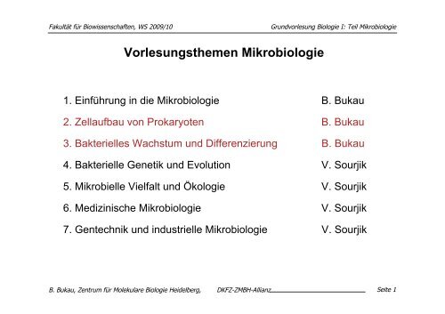 download pdf (Mikrobiologie, 24.11. 09): B. Bukau - ZMBH