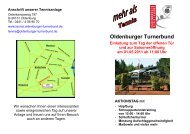 Anschrift unserer Tennisanlage - Oldenburger Turnerbund