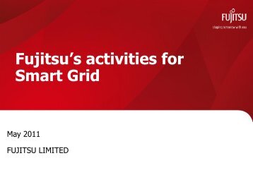 Fujitsu's Activities For Smart Grid