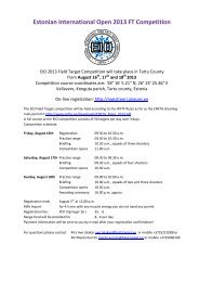 Estonian International Open 2013 FT Competition ... - Field Target