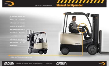 Advertencia - Crown Equipment Corporation