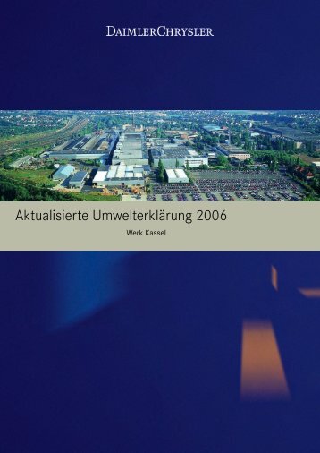 Daimlerchrysler Werk Kassel - Umwelterklärung 2006