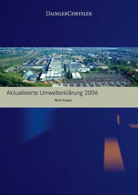 Daimlerchrysler Werk Kassel - Umwelterklärung 2006