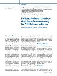 Biodegradierbare Schraube vs. einer Press-fit ... - Docjago.com