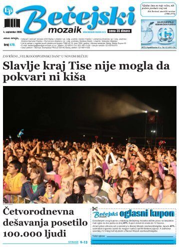 Slavlje kraj Tise nije mogla da pokvari ni kiÅ¡a - BeÄejski mozaik