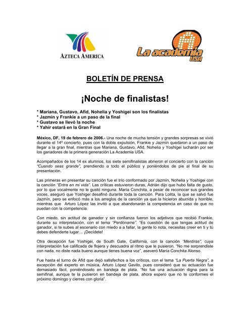 Boletin de Prensa - KMSG TV