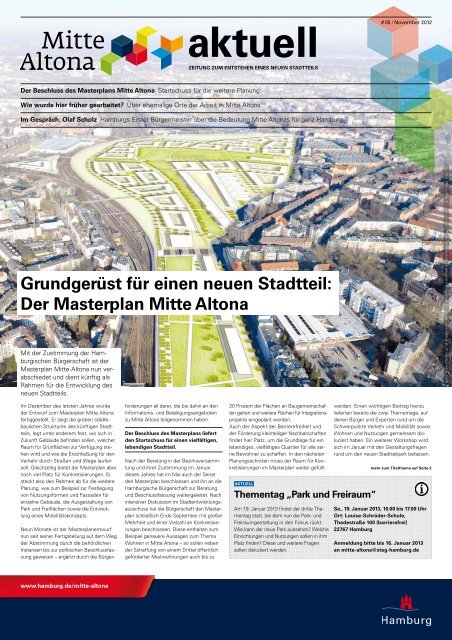 der masterplan mitte altona - Hamburg