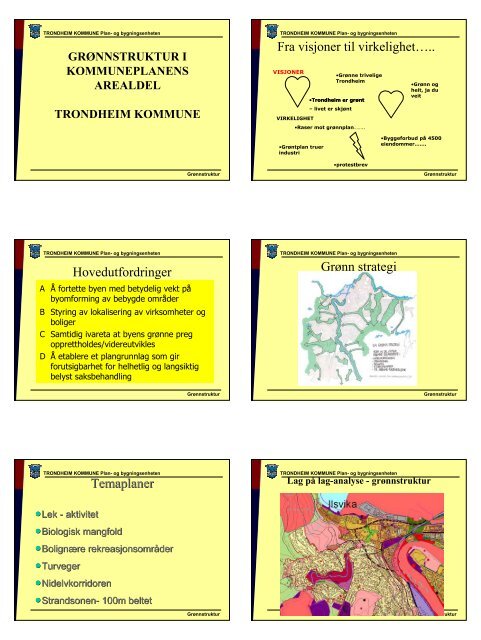 TRONDHEIM KOMMUNE Plan