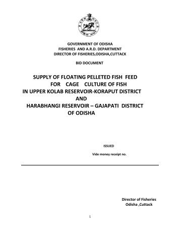 Bid document - Directorate of Fisheries