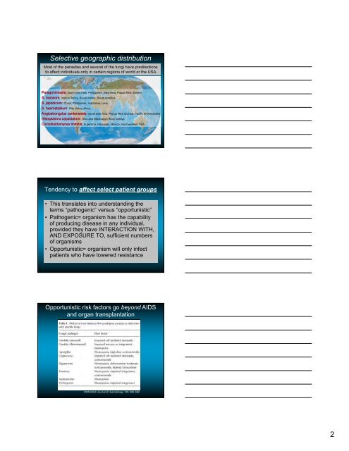 Fungal and Parasitic Infections of the CNS - Inova Health System