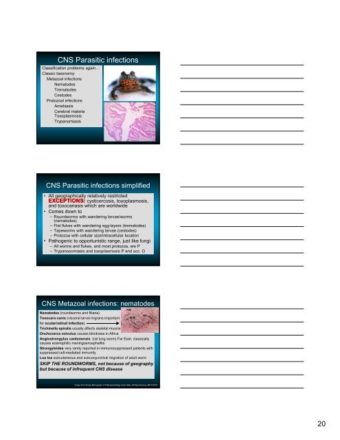 Fungal and Parasitic Infections of the CNS - Inova Health System