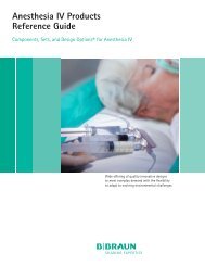 Anesthesia IV Products Reference Guide - B. Braun Medical Inc.