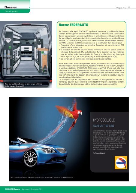 Homologation - Federauto Magazine