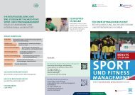 Flyer Berufsstudium Sport- und Fitnessmanagement - ISS ...