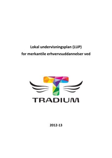 Lokal undervisningsplan (LUP) for merkantile ... - Tradium
