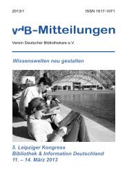 PDF-Dokument - Verein Deutscher Bibliothekare