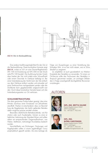 Inbetriebnahme und Instandsetzung von Regelarmaturen in ...