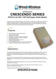 PACCSlink UHF VHF Crescendo - Wired & Wireless Solutions ...