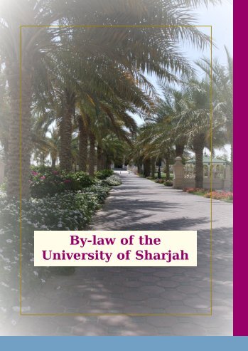 By-laws - University of Sharjah