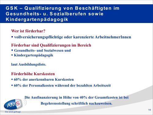 Förderangebote für Unternehmen - Arbeitsmarktservice Österreich