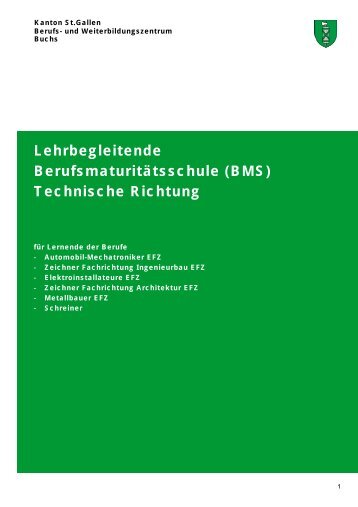 Technische BMS für Automobil-Mechatroniker EFZ / Zeichner ...